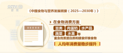 由粮食向蔬、果、禽、肉、水产物、奶业大食物